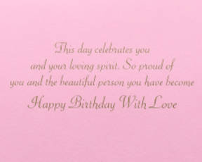 Loving Spirit Birthday Greeting Card for Daughter Image 3