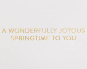 Wonderfully Joyous Springtime Easter Greeting Card Image 3