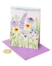 Wildflowers Blank Thinking of You Greeting Card Image 4