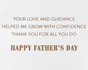 Your Love and Guidance Father's Day Greeting Card for Dad Image 3