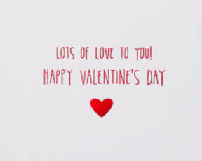 Lots of Love Valentine's Day Greeting Card