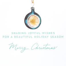 Joyful Wishes Christmas Greeting Card Image 3