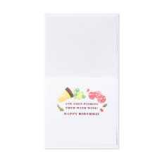 Fancy Snacks Birthday Greeting Card