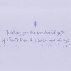 God's Love Religious Christmas Greeting Card Image 3