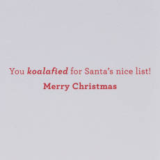 Nice List Christmas Greeting Card