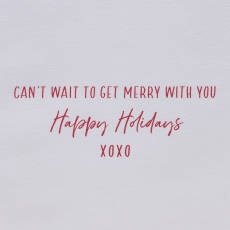 Get Merry With You Christmas Greeting Card for Husband