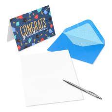 Congratulations Designs Graduation Cards Pack with Envelopes, 20-Count