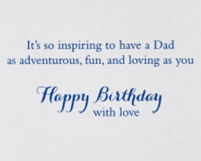 Inspiring Birthday Greeting Card for Dad Image 3