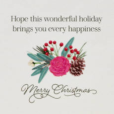 Every Happiness Christmas Greeting Card 