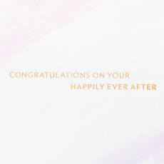 Happily Ever After Wedding Greeting Card