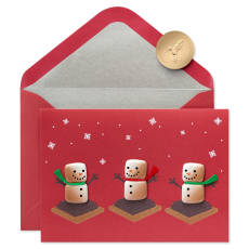 The s'mores the merrier! Christmas Greeting Card