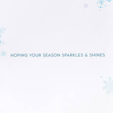 Sparkles and Shines Religious Christmas Greeting Card - Designed by Turnowsky 