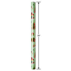 Gnomes, Santa Train Holiday Wrapping Paper Bundle, 2 Rolls Image 7