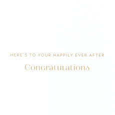 Happily Ever After Wedding Greeting Card