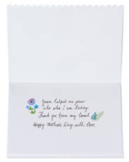 Helped Me Grow Mother's Day Greeting Card Image 2