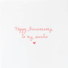 My Sweetie Heart Anniversary Greeting Card