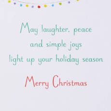 Simple Joys Christmas Greeting Card