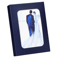 Bride and Groom Blank Wedding Thank You Cards, 12-Count