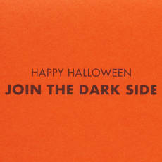 The Darkside Star Wars Halloween Greeting Card Image 3