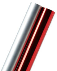 Red and Silver Holiday Wrapping Paper Bundle, 2 Rolls Image 4