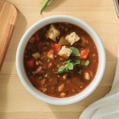 Campbell’s® Culinary Reserve Frozen Ready to Eat Vegetable Beef With Barley Soup, 4 Pound Pouches, 4-Pack