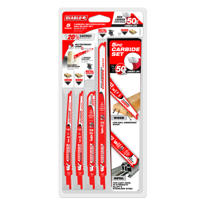 Carbide Recip Set (5-Piece)