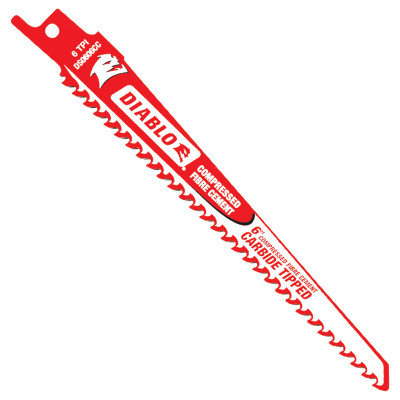 6 in. / 152mm Carbide Tipped Recip Blade for Compressed Fibre Cement