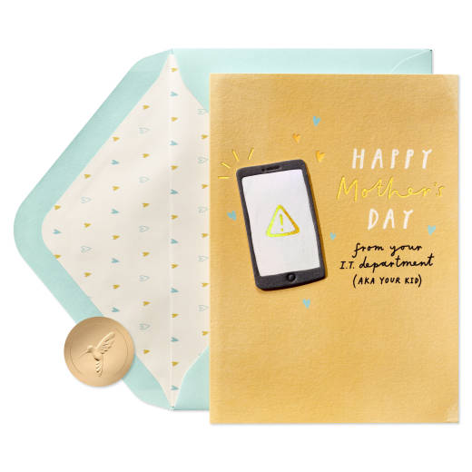 Tech-Savvy Love Mother's Day Greeting Card