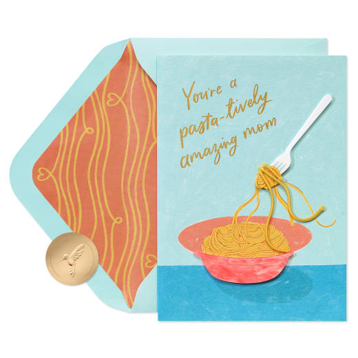 Pasta-tively Amazing Mother's Day Greeting Card