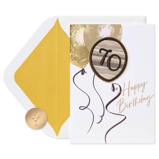 Milestone Year 70th Birthday Greeting Card