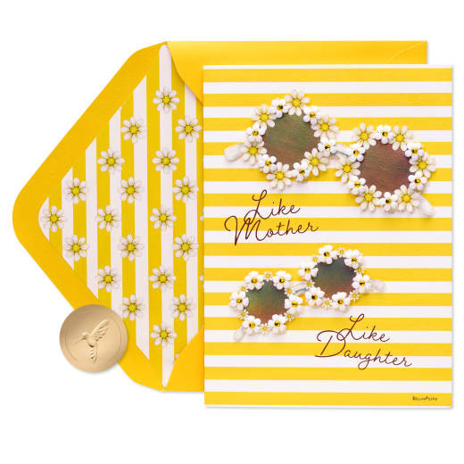 Life is Brighter Mother's Day Greeting Card from Daughter- Designed by Bella Pilar Image 1
