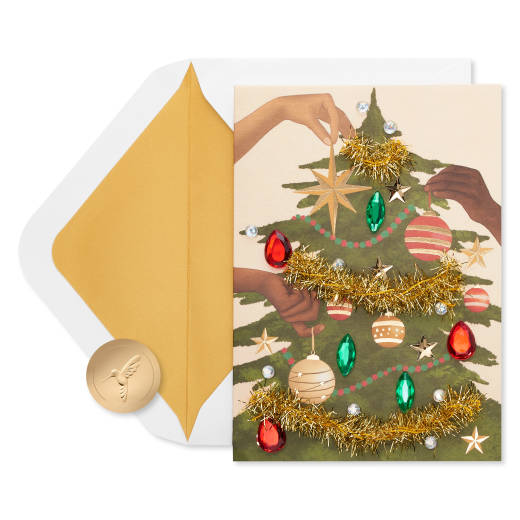 Family, Friends, Love Christmas Greeting Card