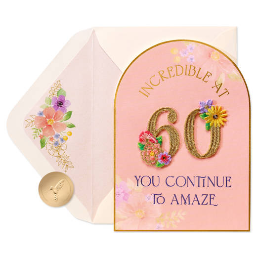 Celebrating You 60th Birthday Greeting Card