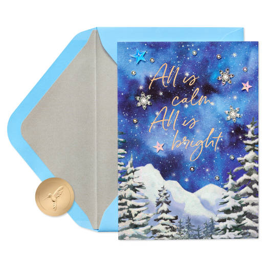 Peaceful Holiday Christmas Greeting Card