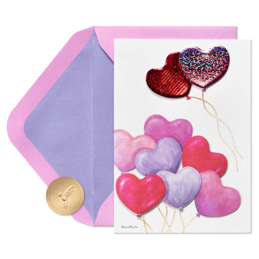 Love in the Air Valentine's Day Greeting Card- Designed by Bella Pilar
