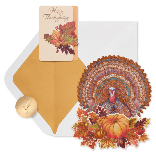 Gifts of the Season Displayable Thanksgiving Greeting Card