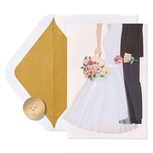 Love and Happiness Wedding Greeting Card