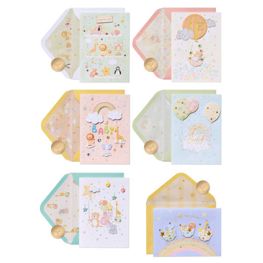 Baby Shower Card Assortment with Decorative Box, 6-count - Designed by Turnowsky