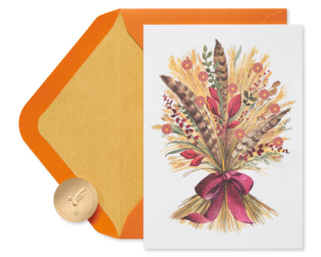 Wheat Bunch Thanksgiving Greeting Card