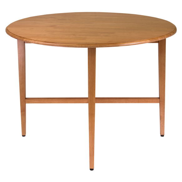 Winsome Hannah Foldable Round Dining Table, 42 inch, Light Oak