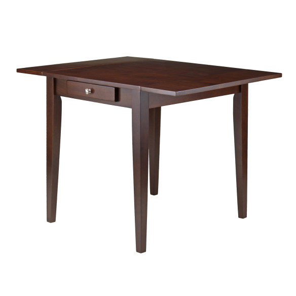 Winsome Hamilton Extendable Dining Table, 42” Wide, Walnut