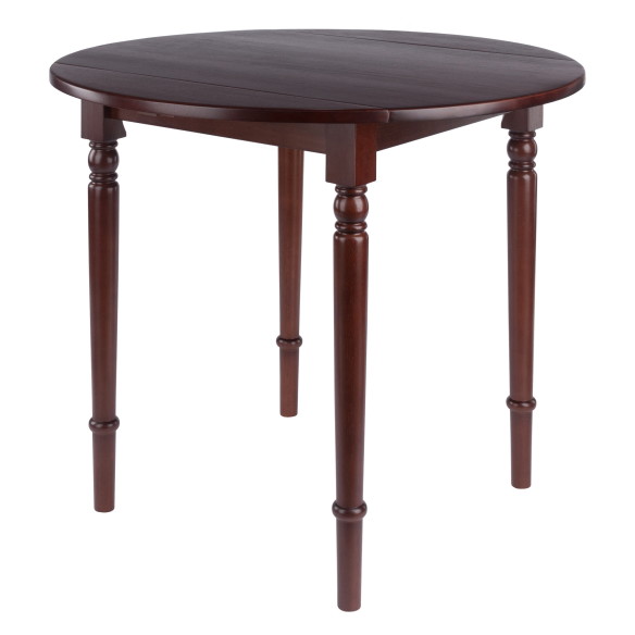 Sorella Round Drop Leaf Table, Walnut