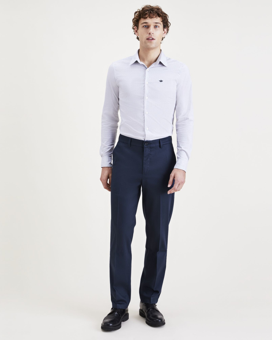 A52100002 - Signature Iron Free Khakis, Straight Fit with Stain Defender®