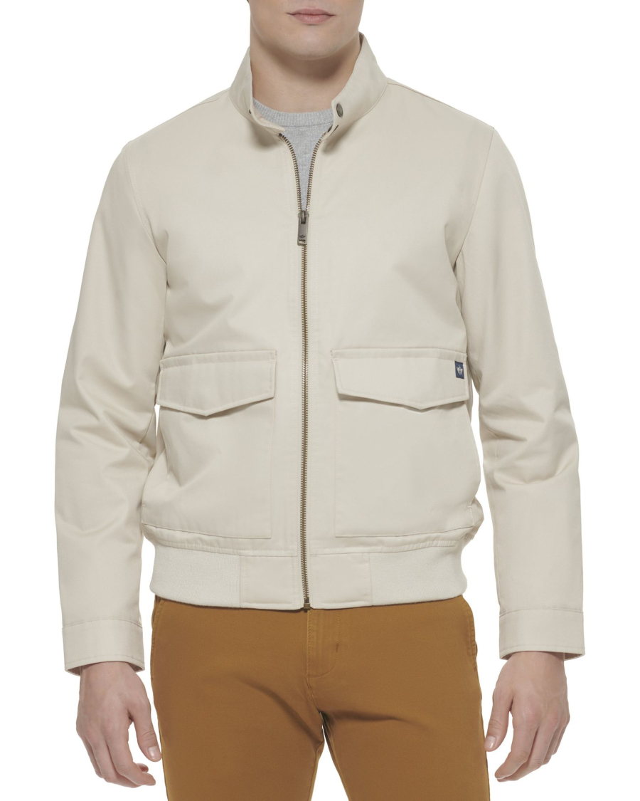 M34230008 - Poly Cotton Twill Barracuda Bomber w/ Harrington Pockets