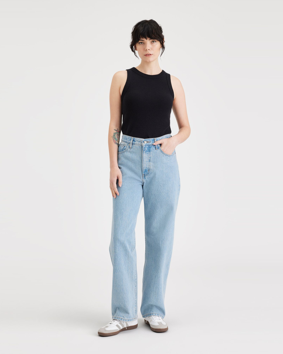 A64720005 - Mid-Rise Jeans, Relaxed Fit