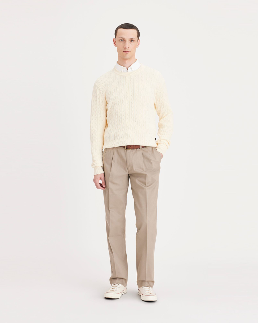 594110001 - Signature Khakis, Pleated, Classic Fit