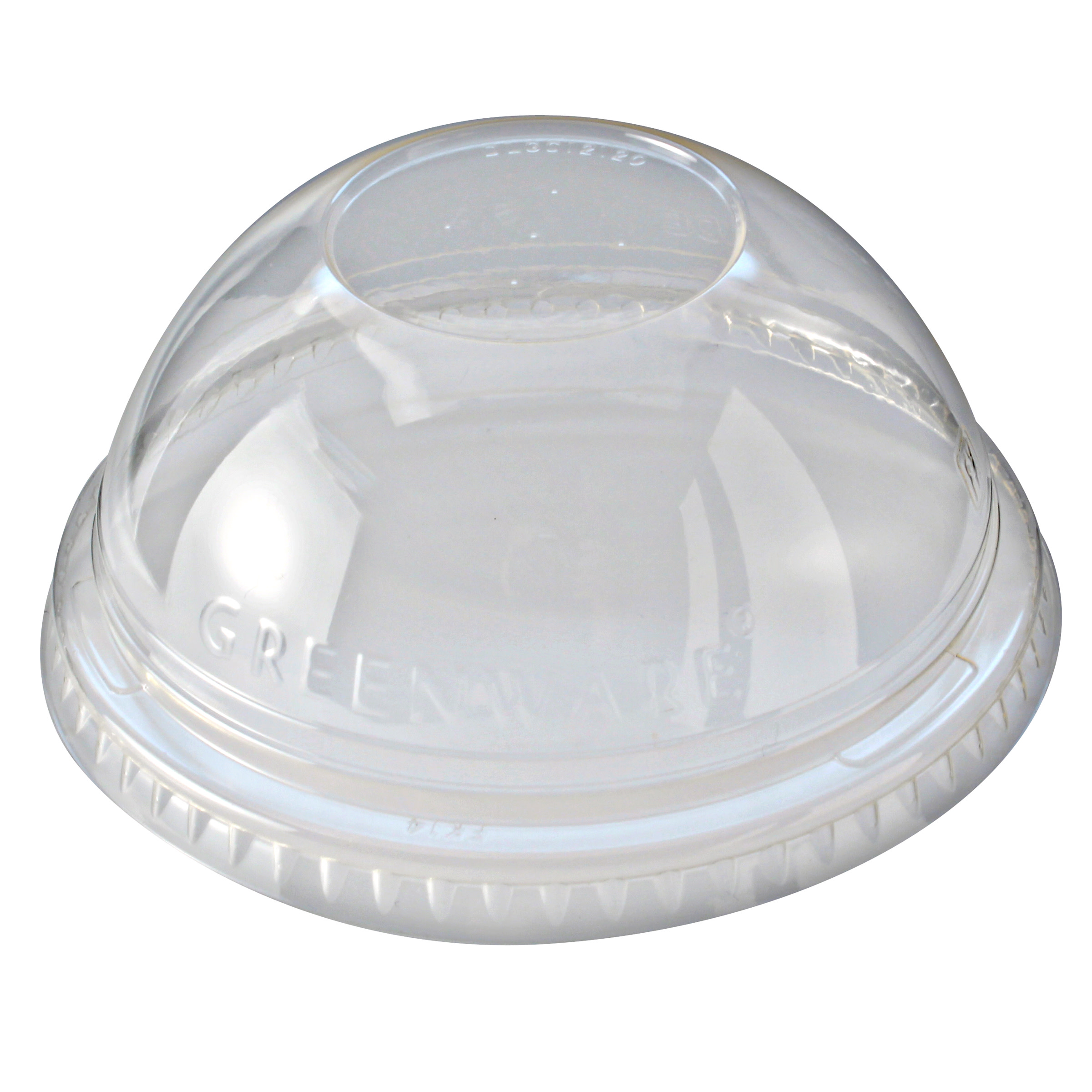DLGC12/20NH CLEAR DOME NO HOLE10/100 PLA LID