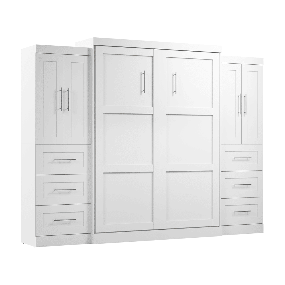 White / Queen / 25-inch Cabinets