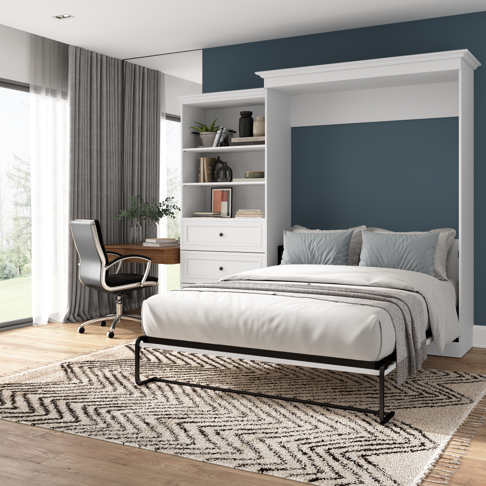 White / Queen / 36-inch Drawer Tower