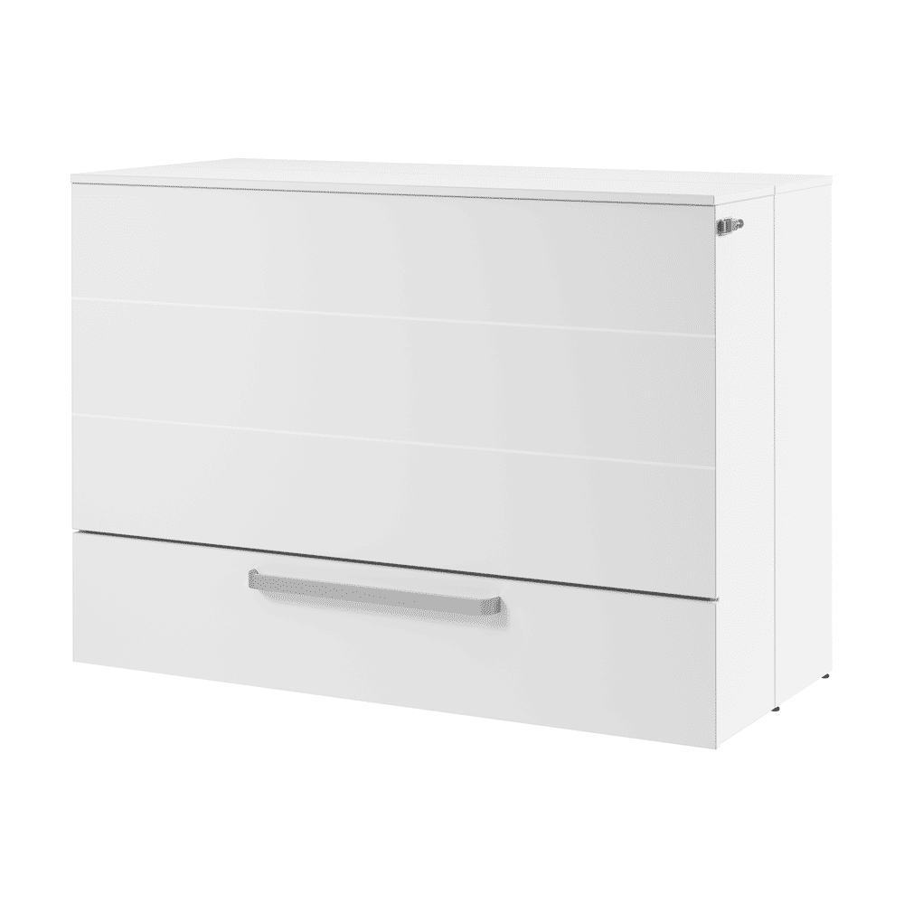White & Platinum Gray / Full / With Mattress